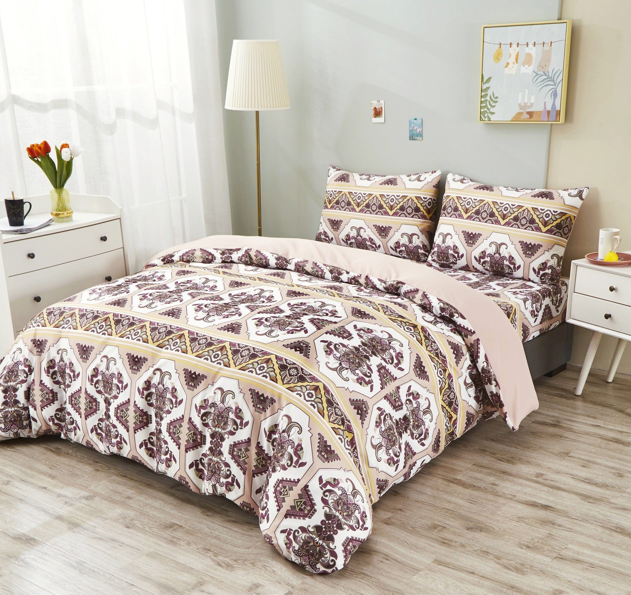 Majestic Oriental Kilim Duvet Cover Set – Royal Persian Design