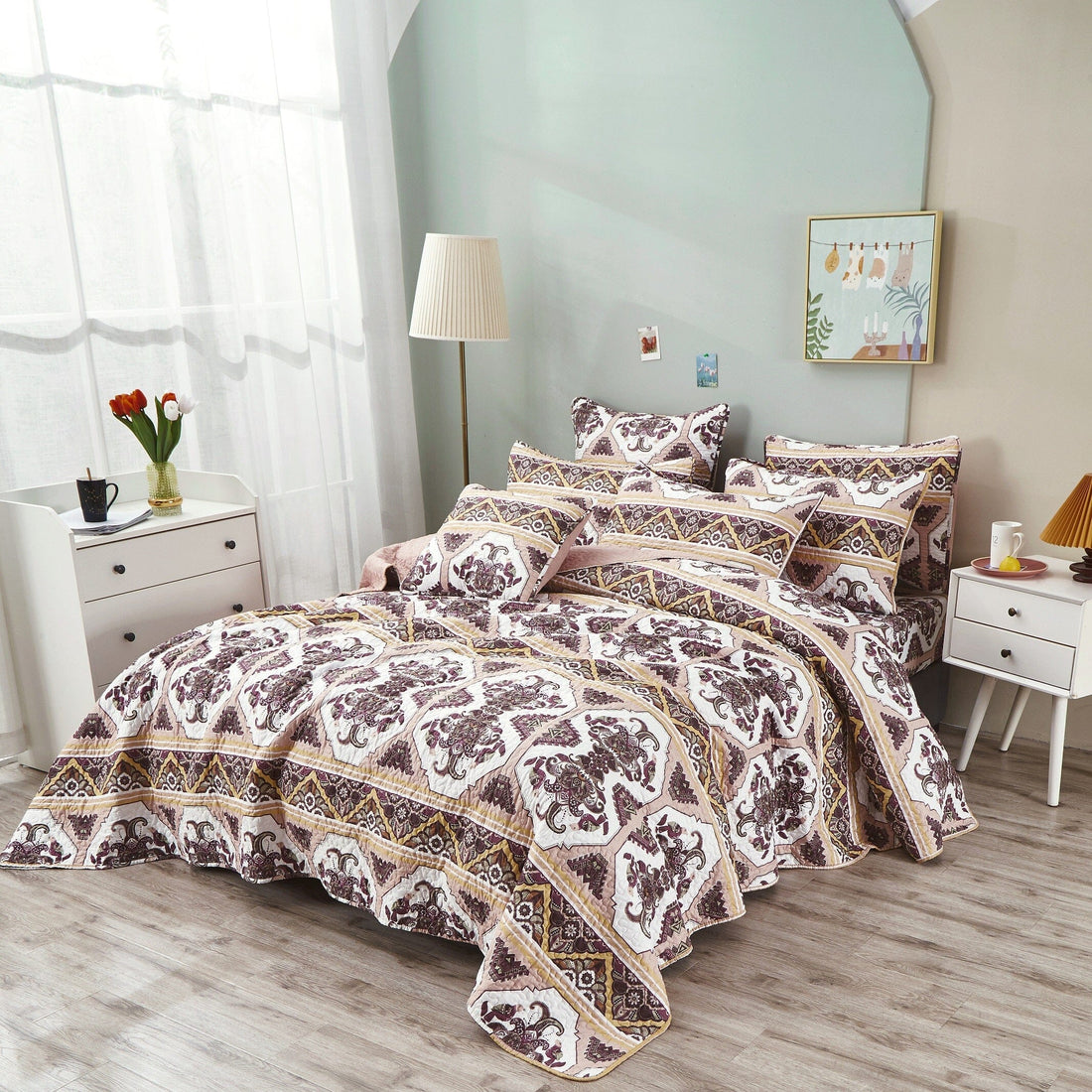 Majestic Oriental Kilim Bedspread Set – Royal Persian Design