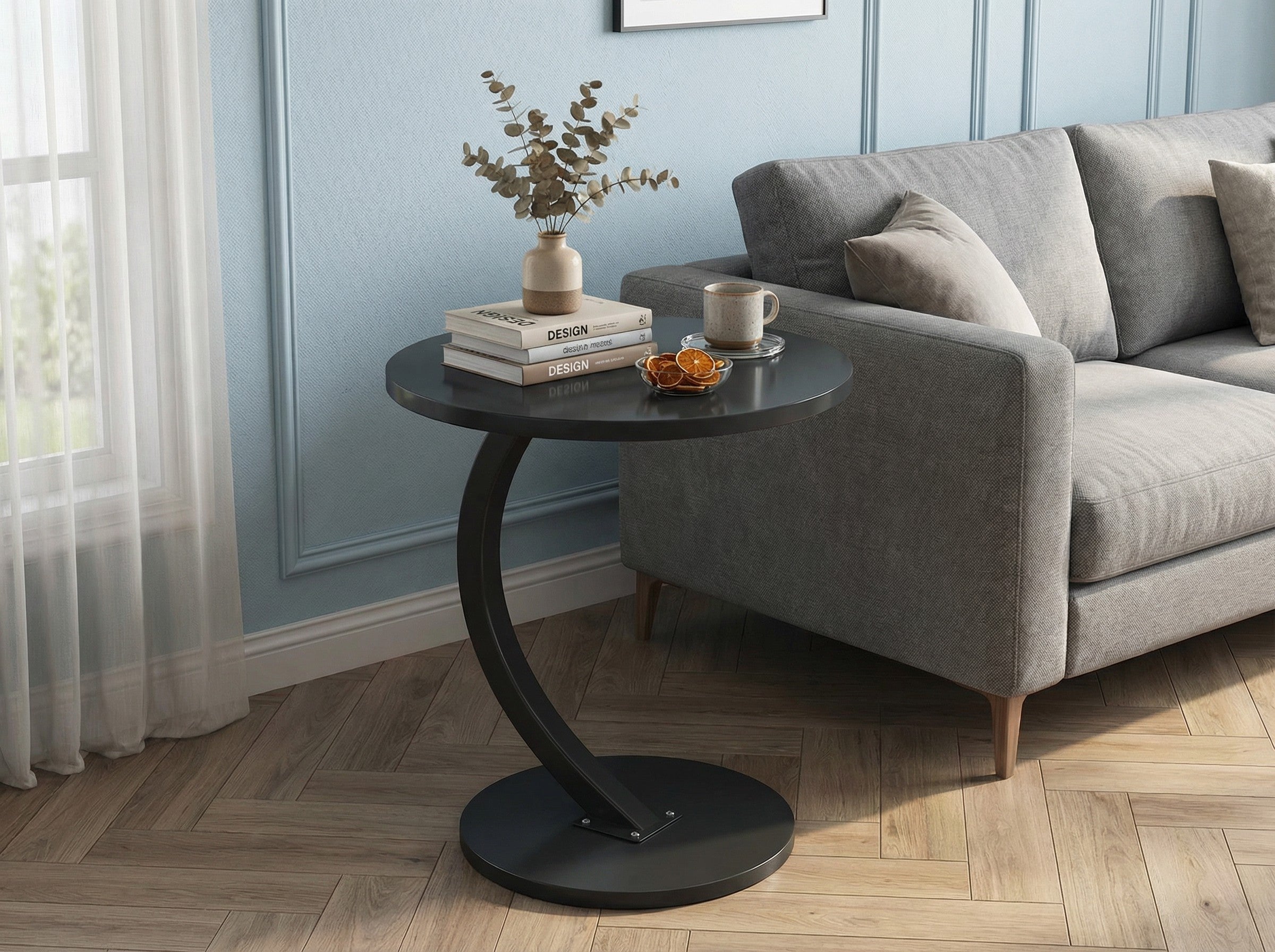 Modern Side Table – Round, C-Shape & Petal Designs
