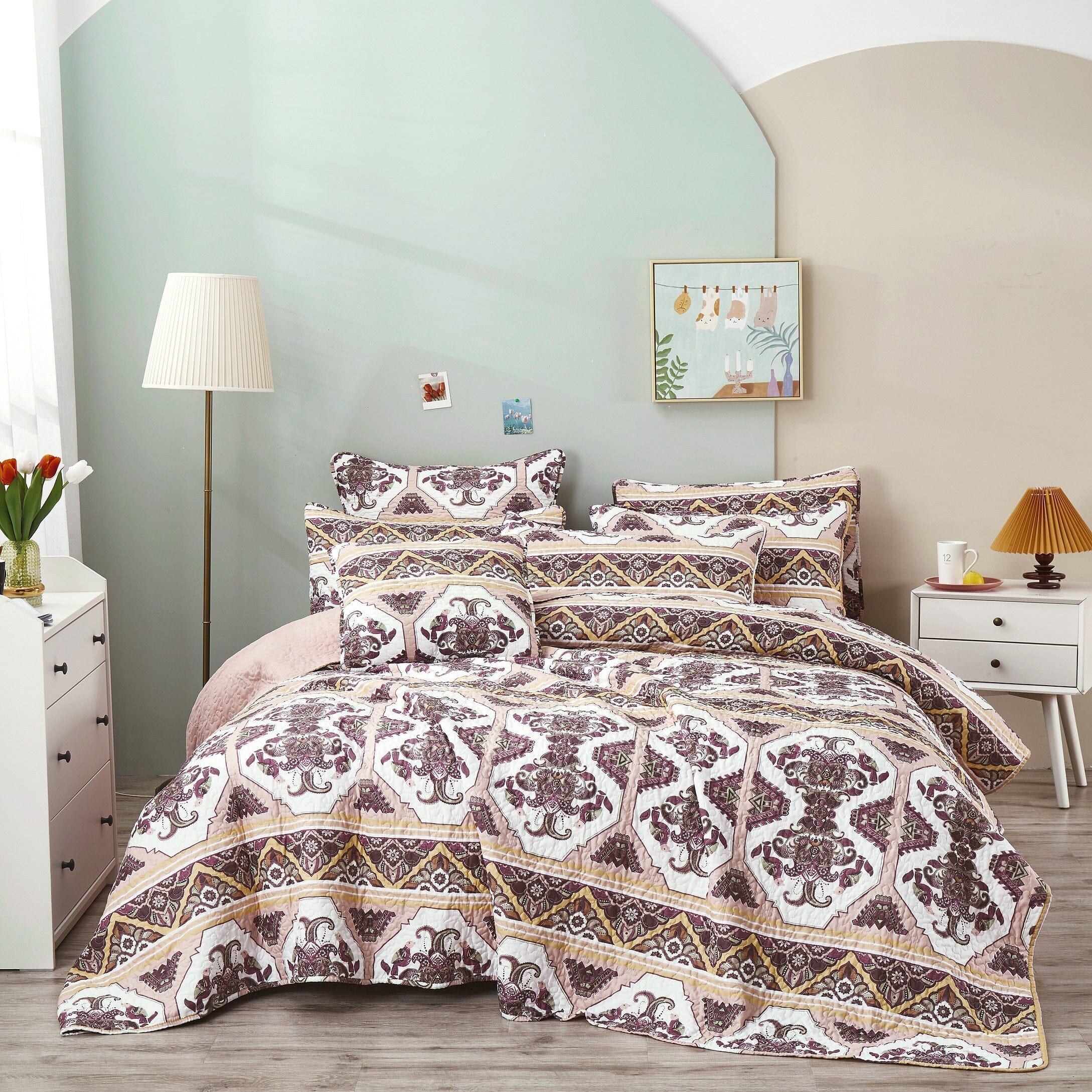 Majestic Oriental Kilim Bedspread Set – Royal Persian Design