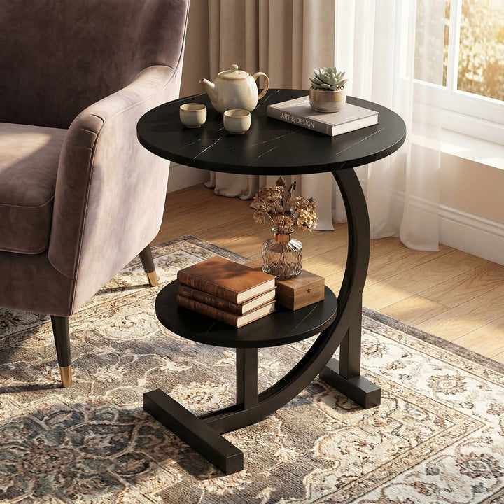 Modern Side Table – Round, C-Shape & Petal Designs