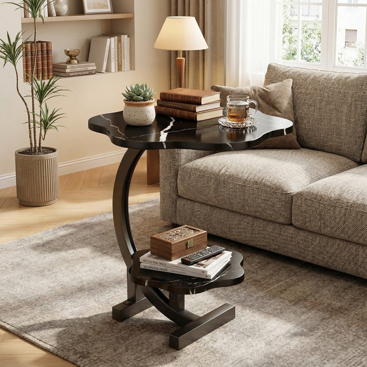 Modern Side Table – Round, C-Shape & Petal Designs
