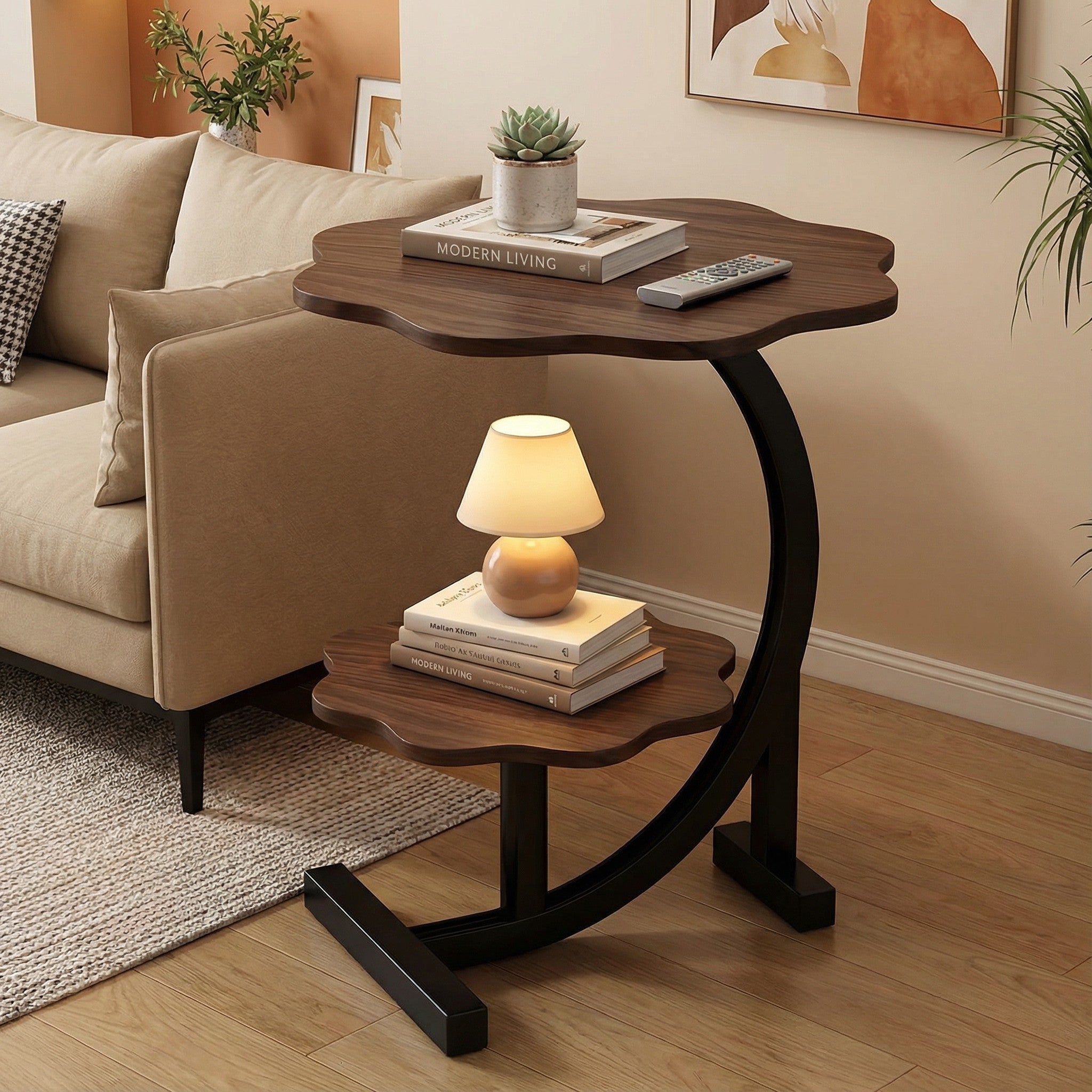 Modern Side Table – Round, C-Shape & Petal Designs