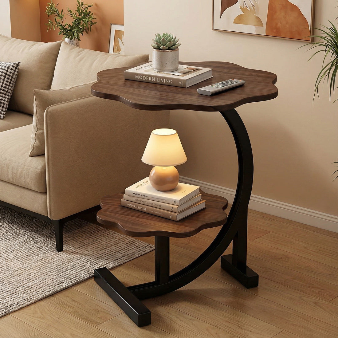 Modern Side Table – Round, C-Shape & Petal Designs