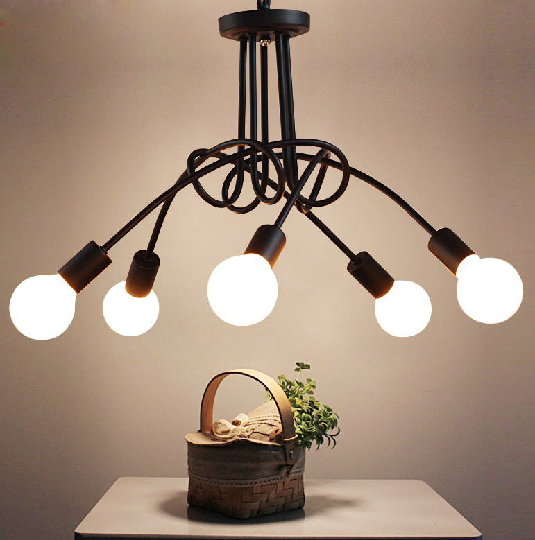 Minimalist Iron Tube Ceiling Lamp – Creative Chandelier