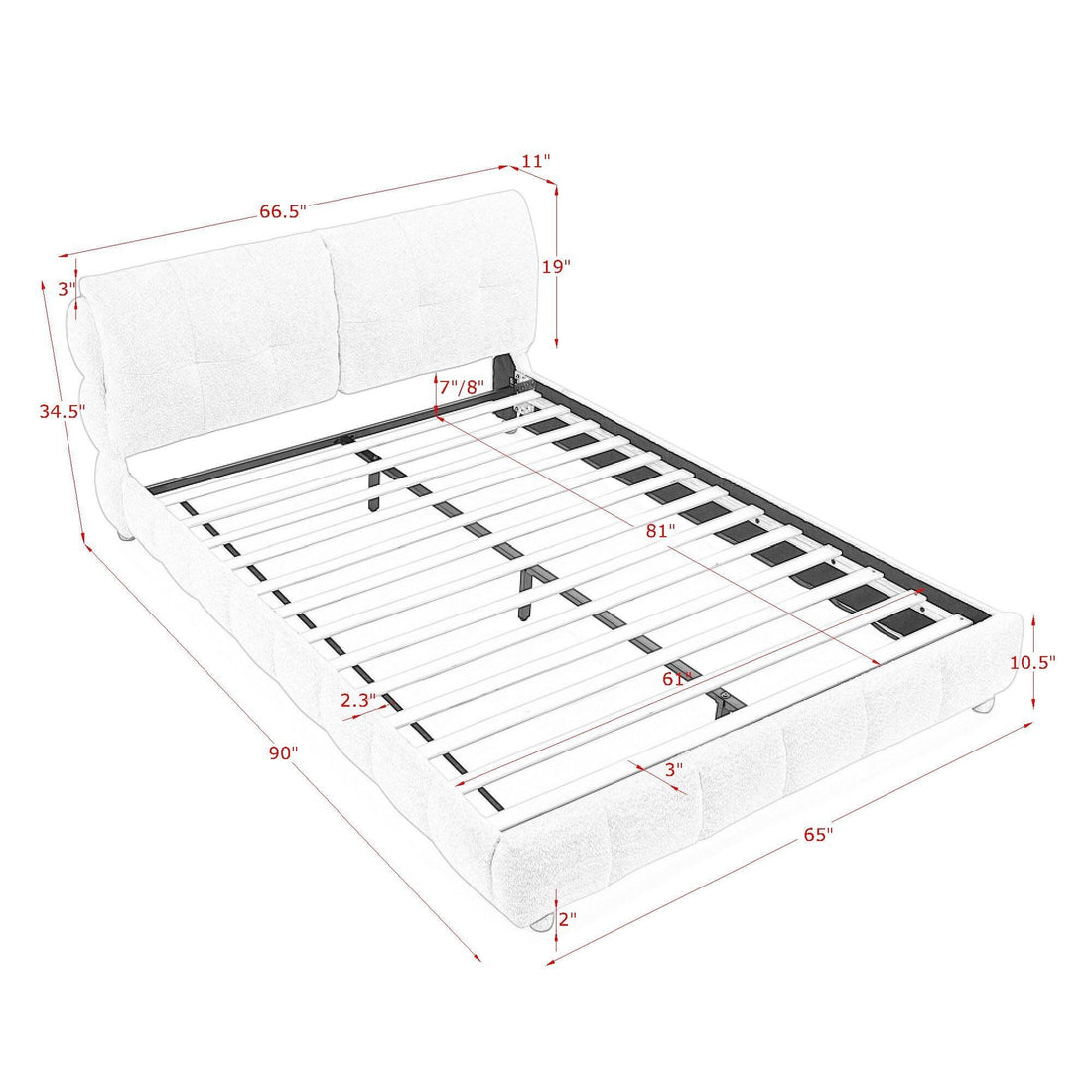 Platform Bed & Upholstered Frame