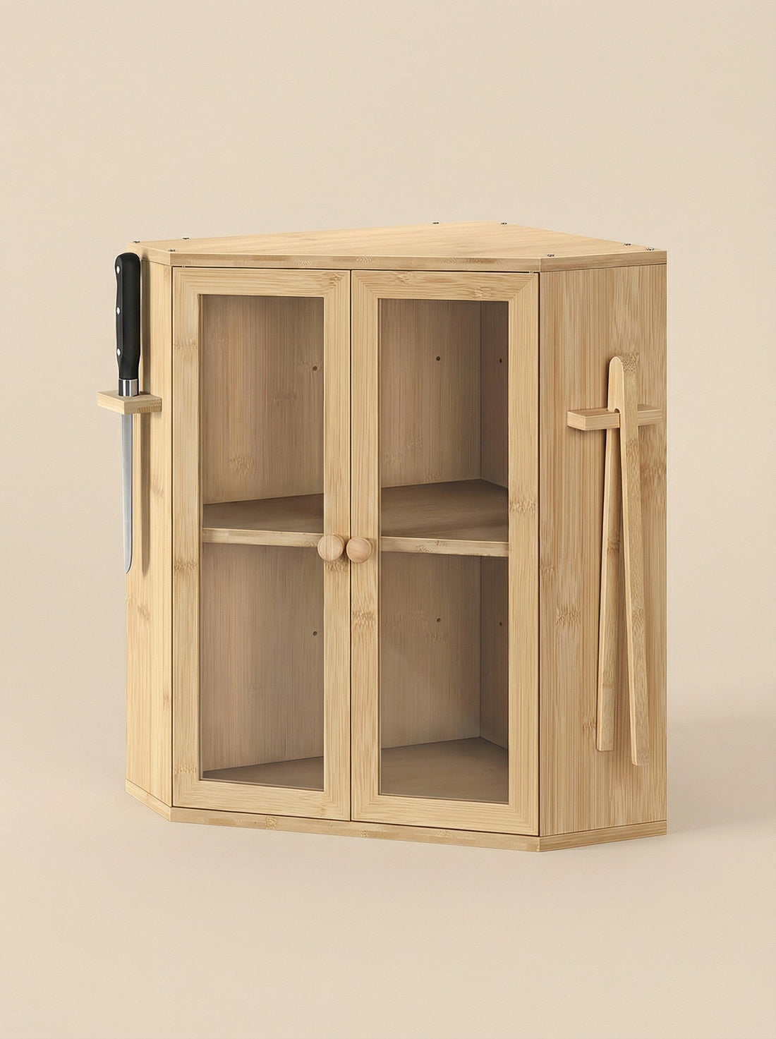 Bamboo Bread Box with Clear Doors