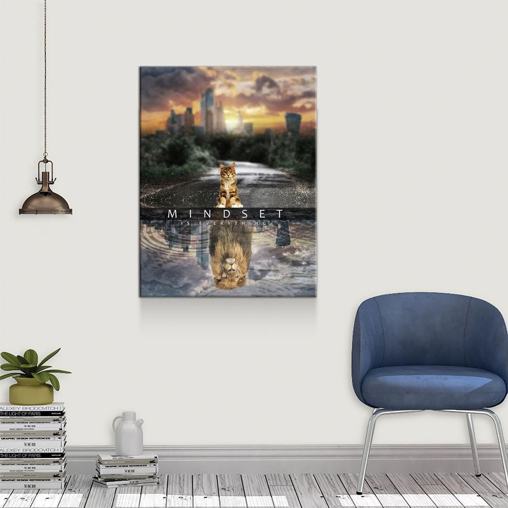 Mindset Is Everything Canvas Wall Art
