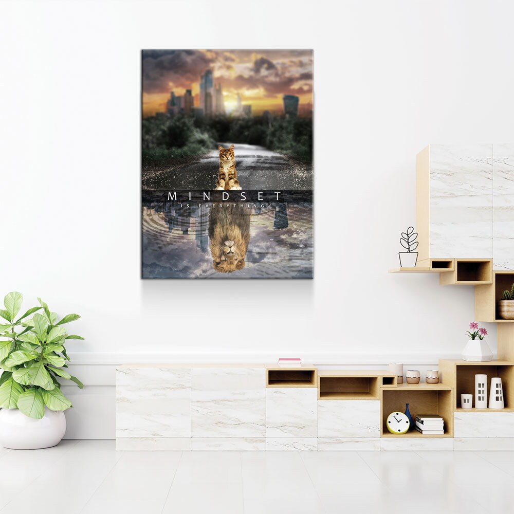 Mindset Is Everything Canvas Wall Art