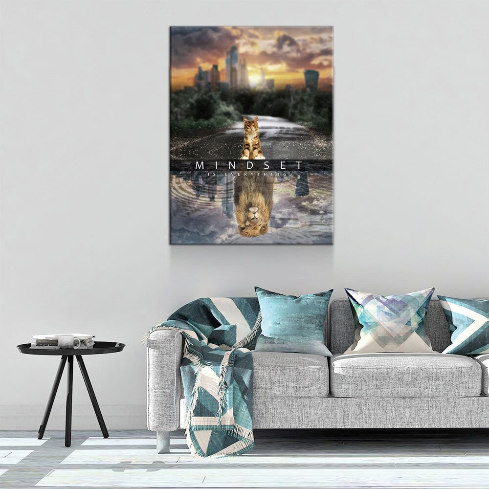 Mindset Is Everything Canvas Wall Art