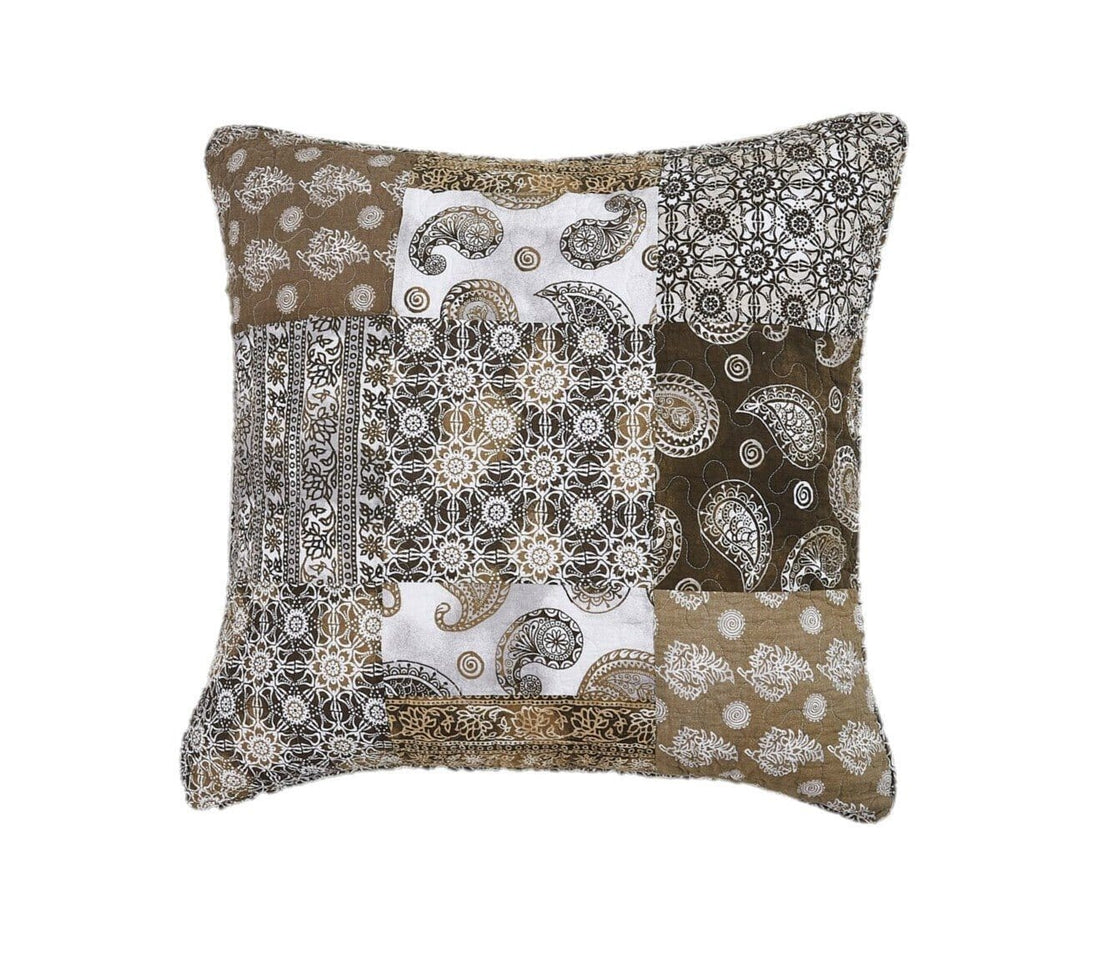 Bohemian Paisley Olive Brown Bed-in-a-Bag Set (JHW885)