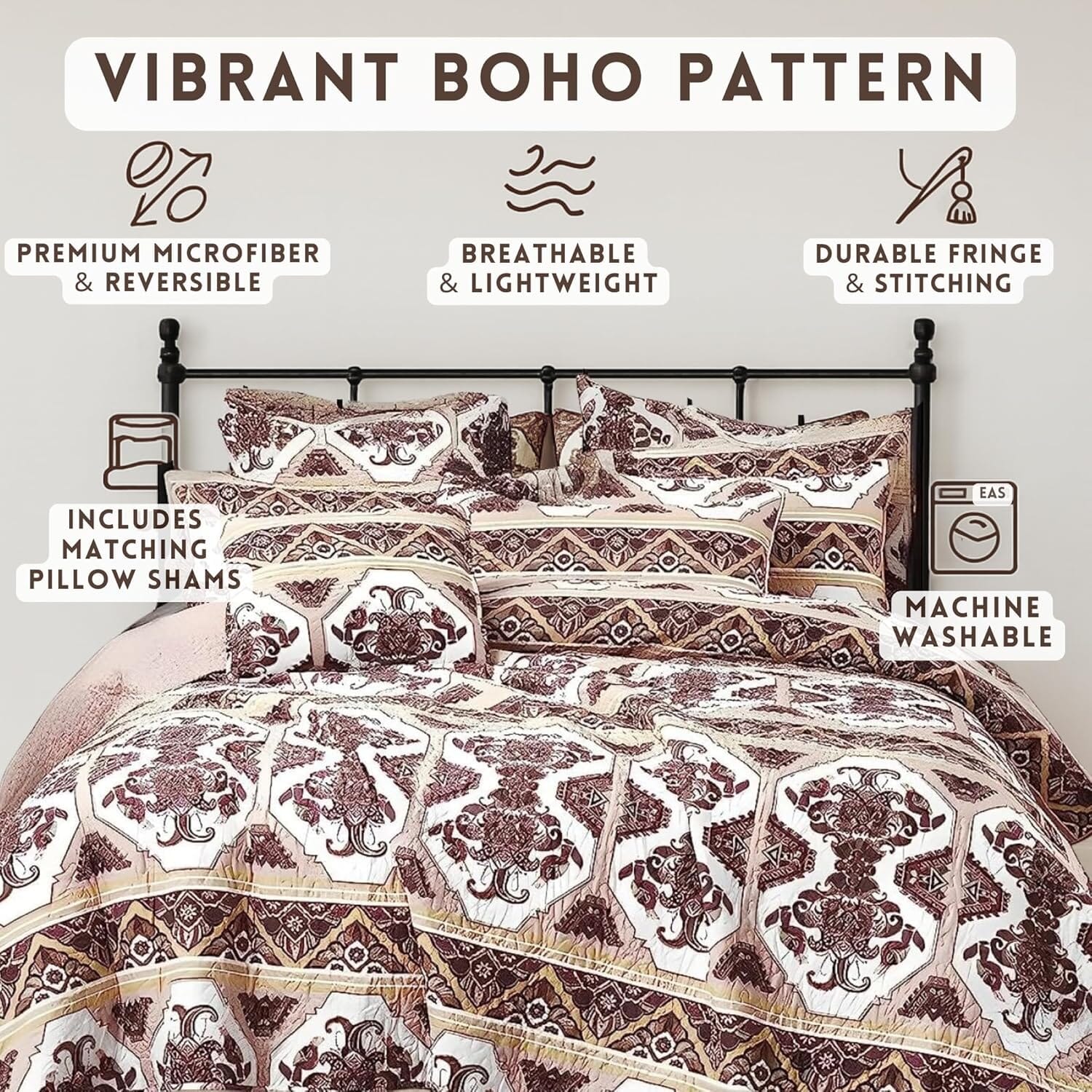 Majestic Oriental Kilim Bedspread Set – Royal Persian Design
