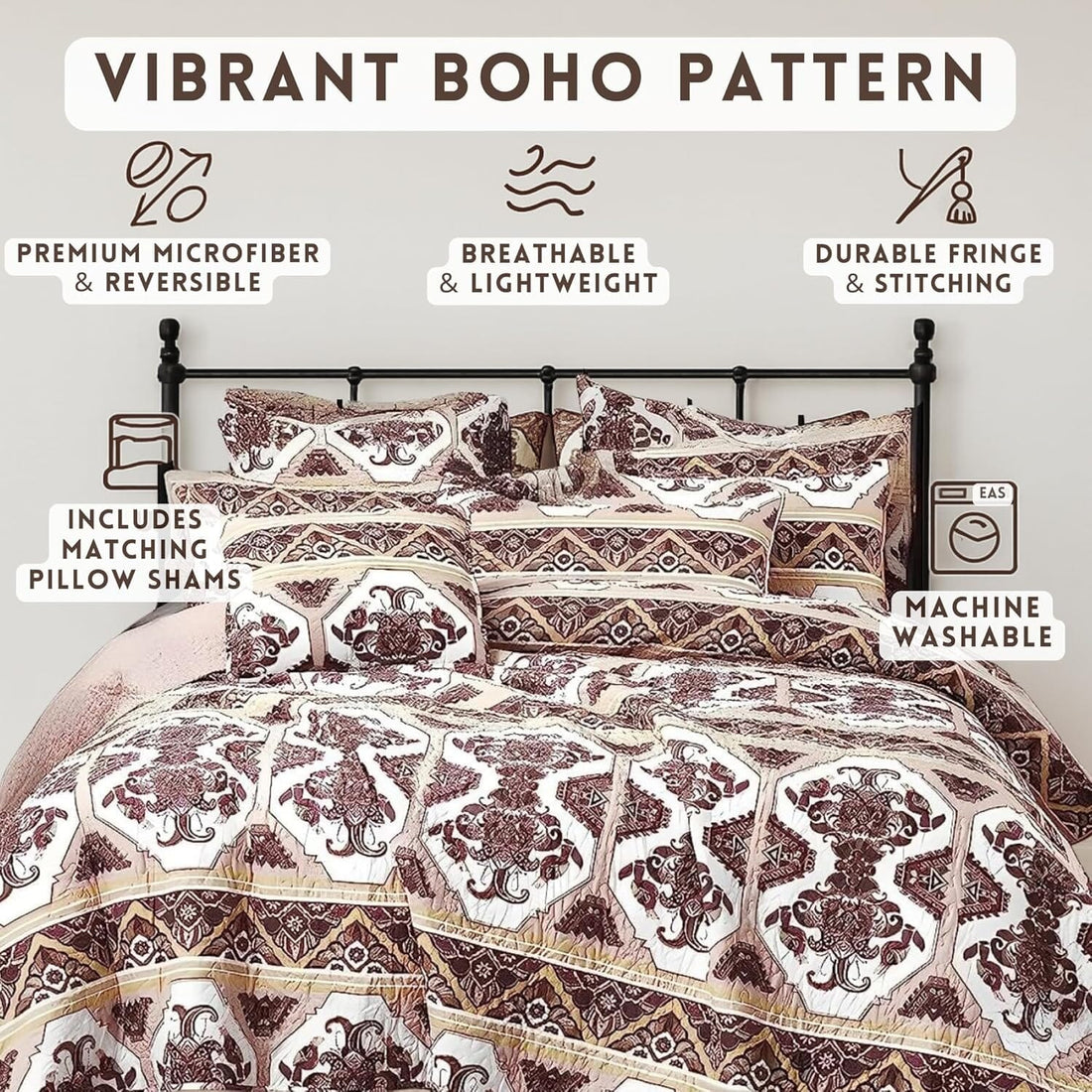 Majestic Oriental Kilim Bedspread Set – Royal Persian Design