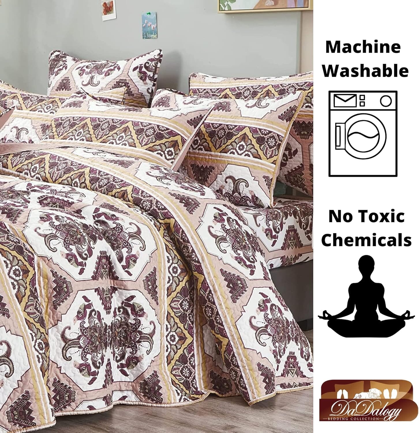 Majestic Oriental Kilim Bedspread Set – Royal Persian Design