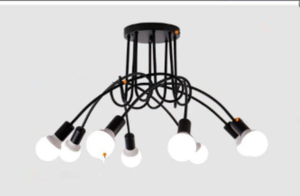 Minimalist Iron Tube Ceiling Lamp – Creative Chandelier