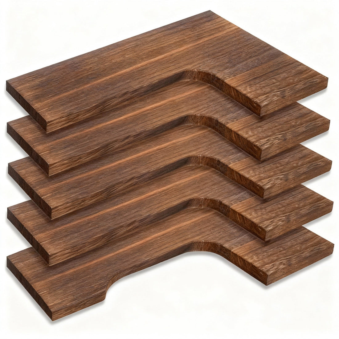 Rustic Corner Floating Shelves