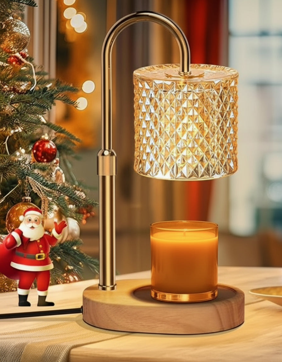 Candle Lamp Warmer with Timer, Adjustable & Dimmable with 1 Bulb (2 style options)