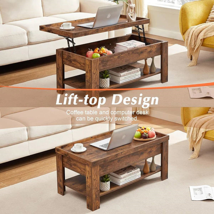 Modern Lift Top Coffee Table with Storage