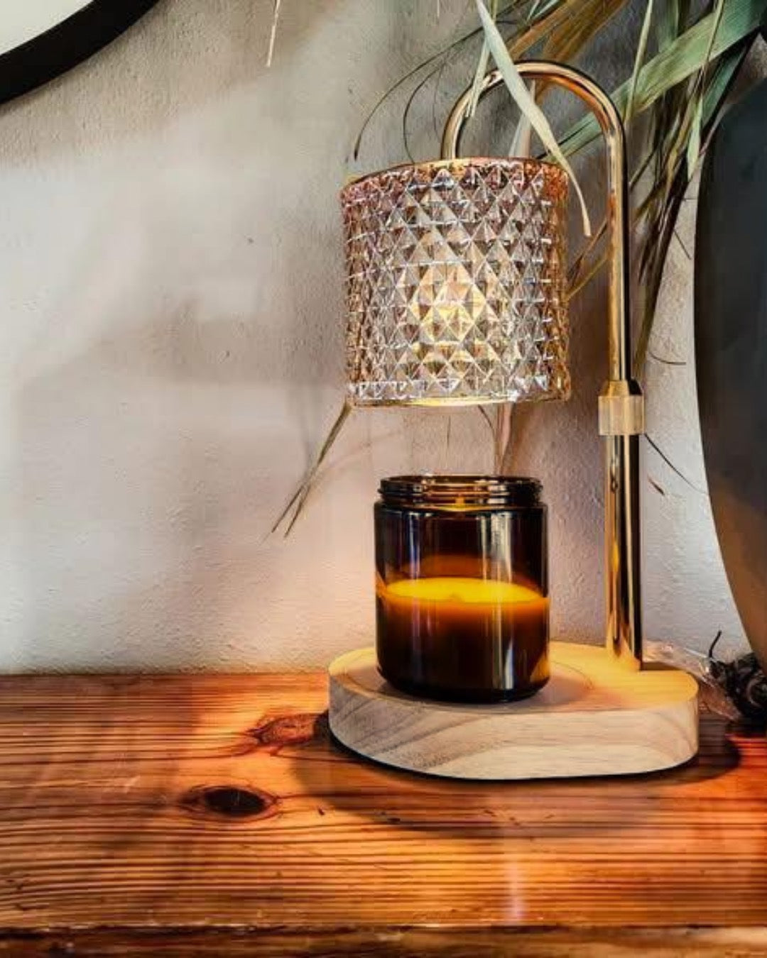 Candle Lamp Warmer with Timer, Adjustable & Dimmable with 1 Bulb (2 style options)