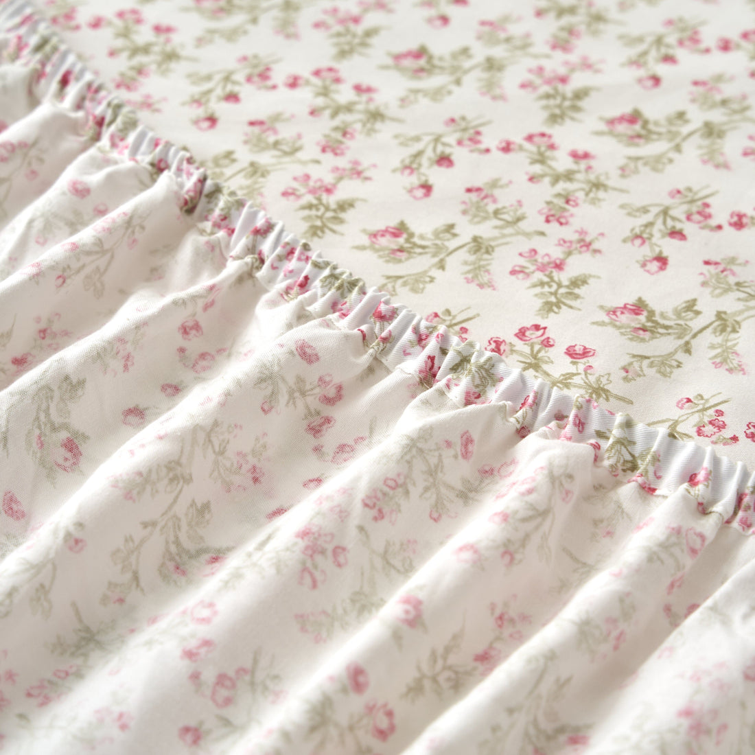 Romantic Coquette 100% Cotton Floral Sheet Set – Deep Pocket