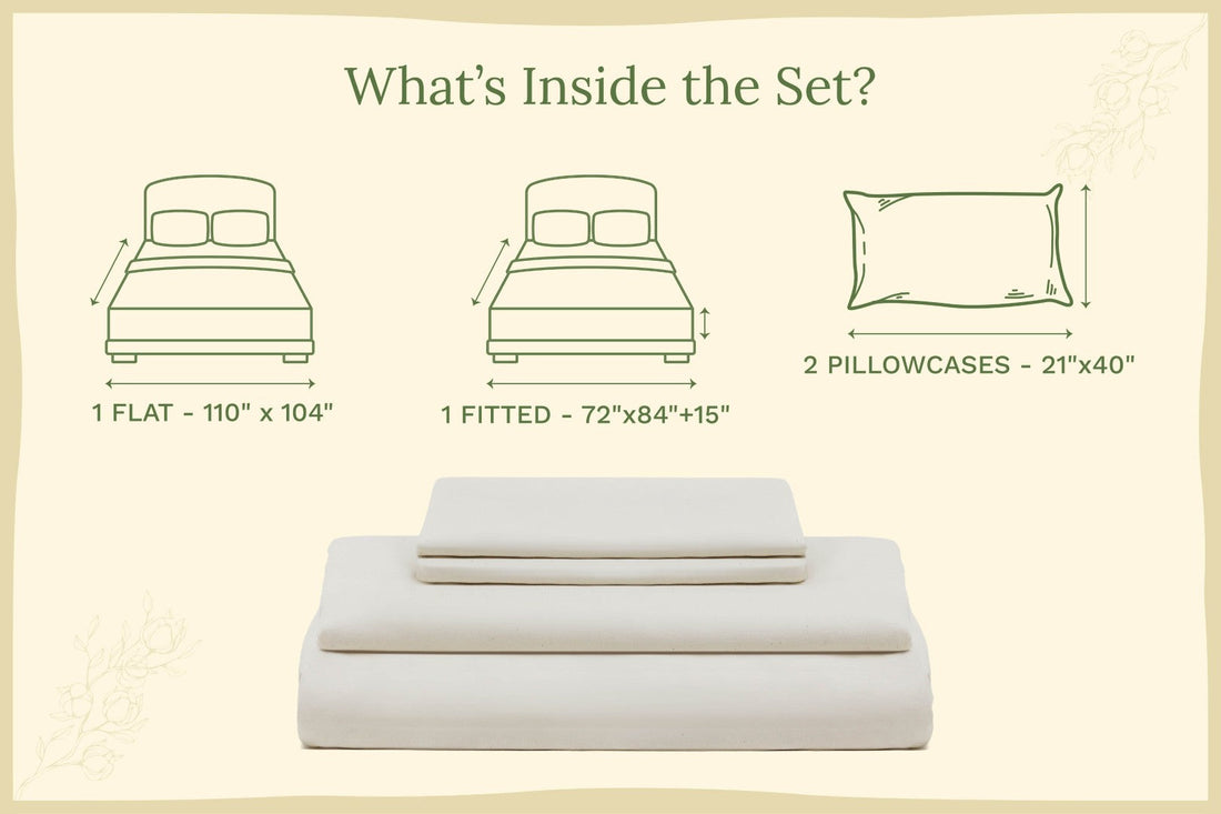 Organic Sateen Bed Sheets Set