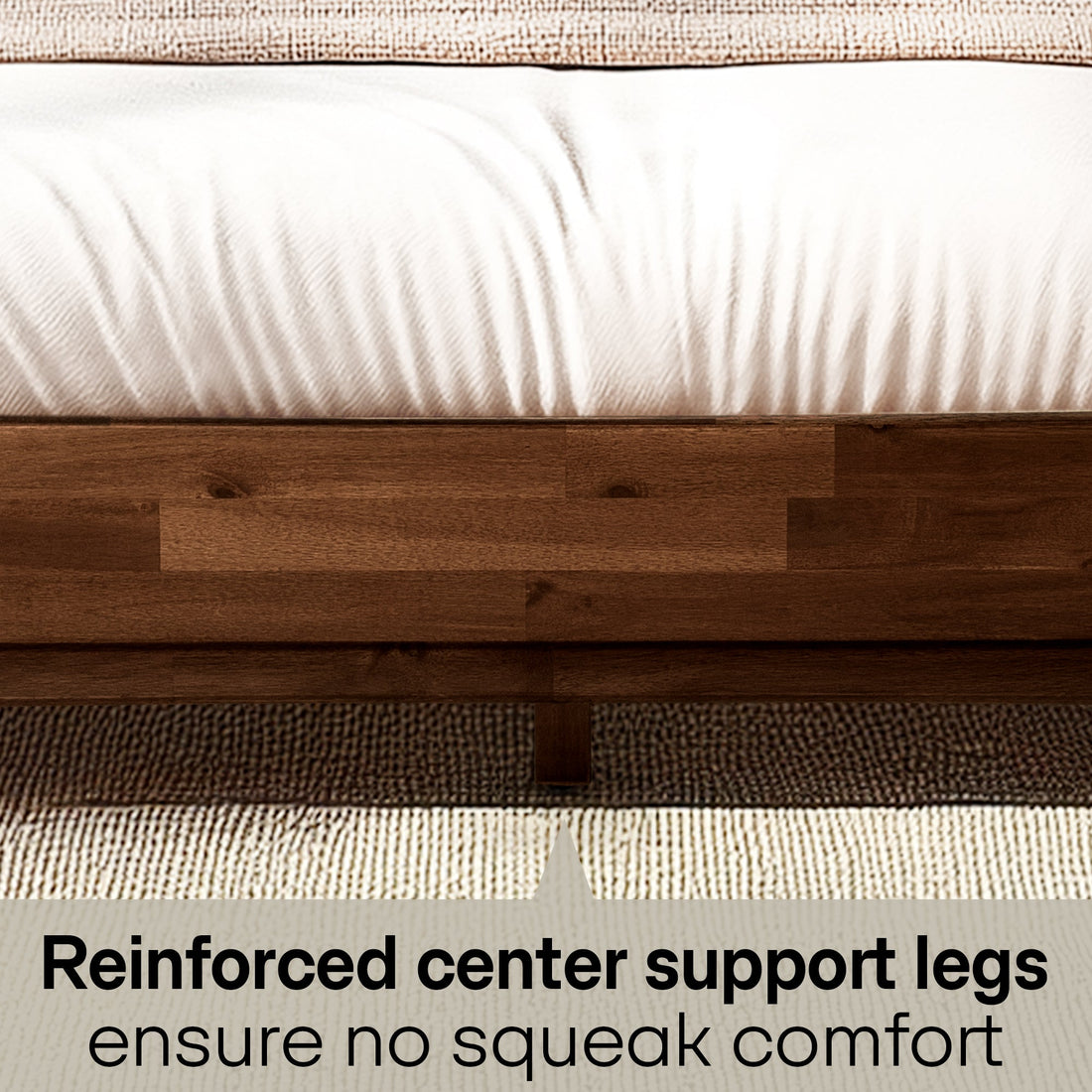 Aurora Solid Wood Bed Frame