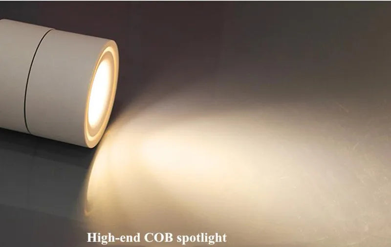 Recessed LED Light Spot - Plafond LED Downlight with Surface COB, Dimmable Ceiling Lamps in 9W, 12W, 15W, 18W for Room, Round Bedroom Lighting