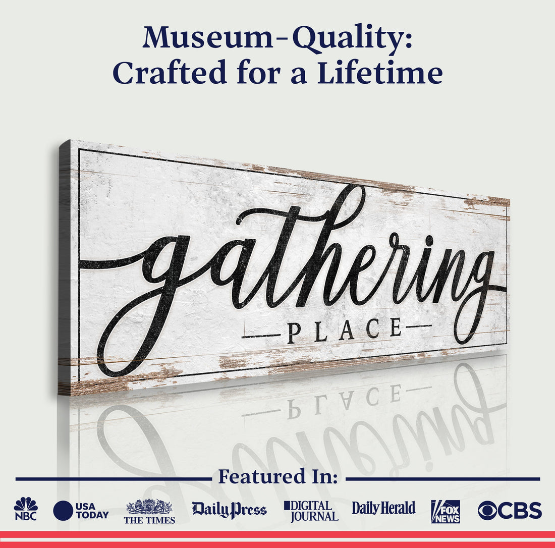 “Gathering Place” Kitchen & Dining Wall Canvas