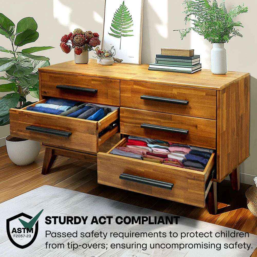 Acacia Legacy Solid Wood Dresser – Timeless Elegance