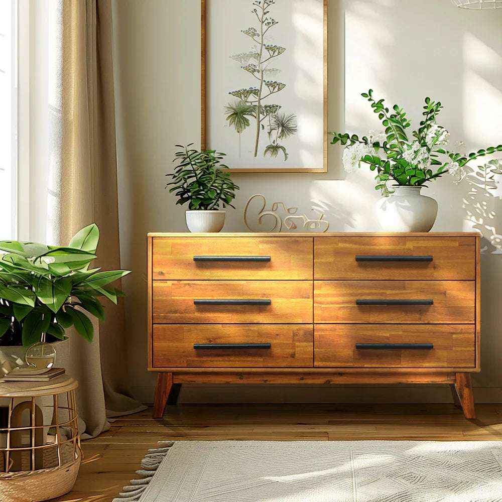 Acacia Legacy Solid Wood Dresser – Timeless Elegance