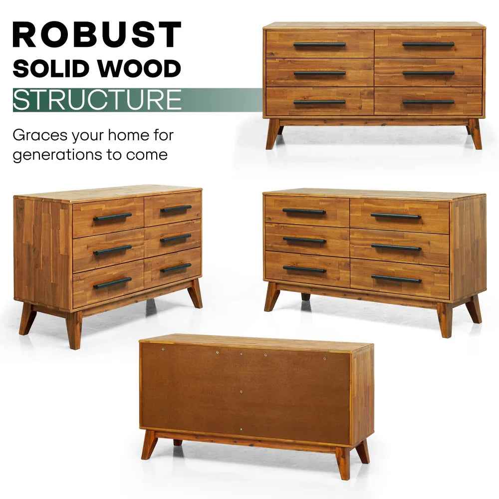 Acacia Legacy Solid Wood Dresser – Timeless Elegance