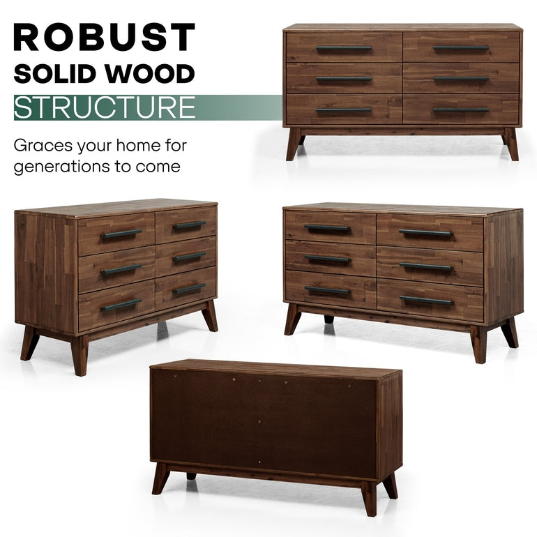 Acacia Legacy Solid Wood Dresser – Timeless Elegance