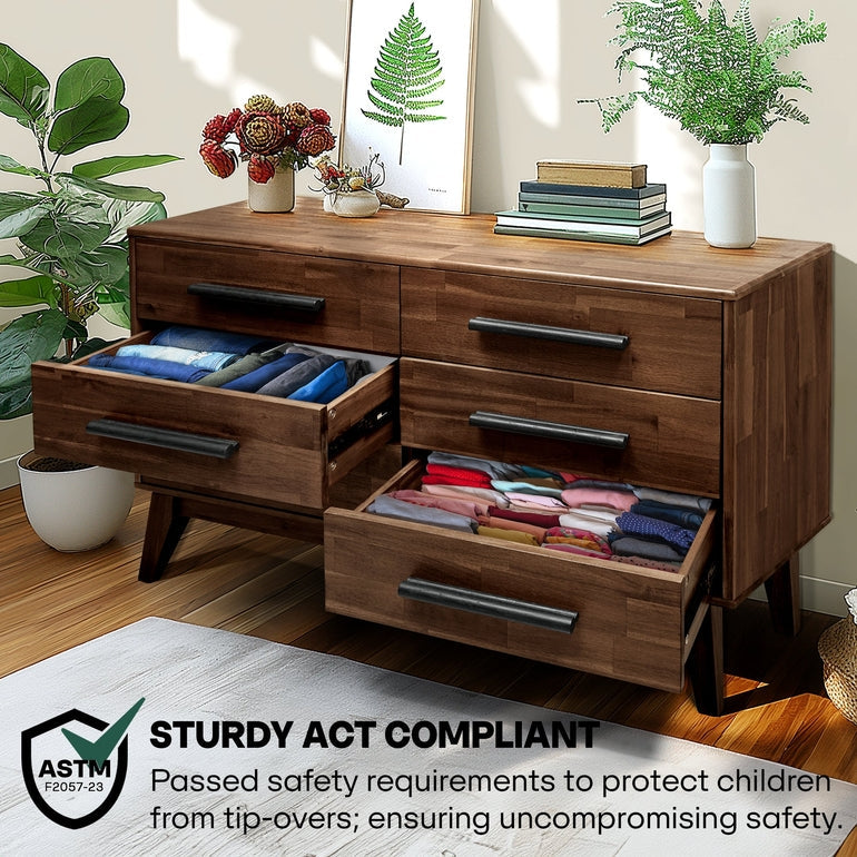Acacia Legacy Solid Wood Dresser – Timeless Elegance