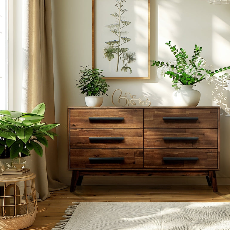 Acacia Legacy Solid Wood Dresser – Timeless Elegance