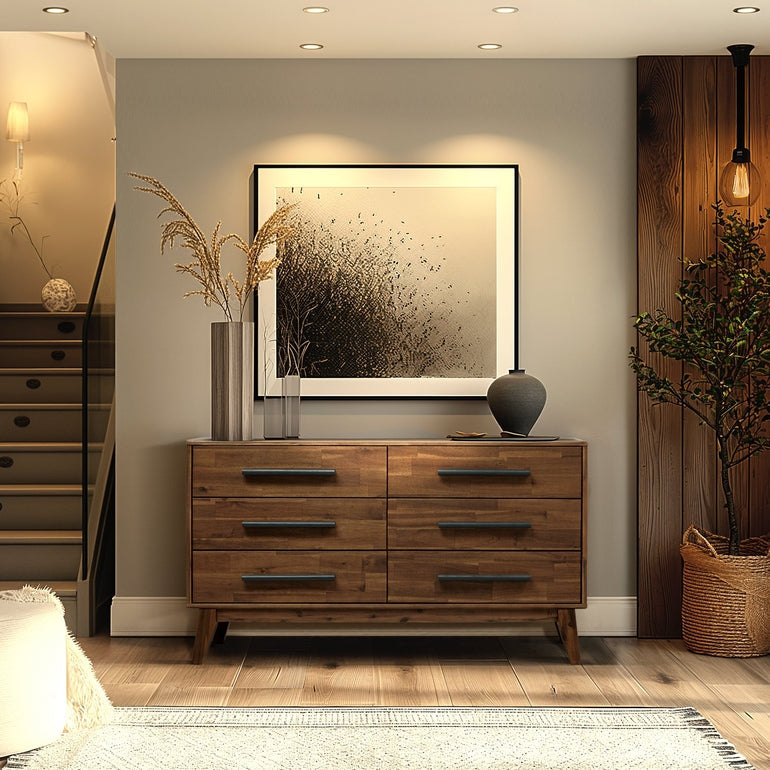 Acacia Legacy Solid Wood Dresser – Timeless Elegance