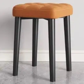 DecorBites™ Low Square Stool Bench for Dining Kitchen Portable Table Furniture