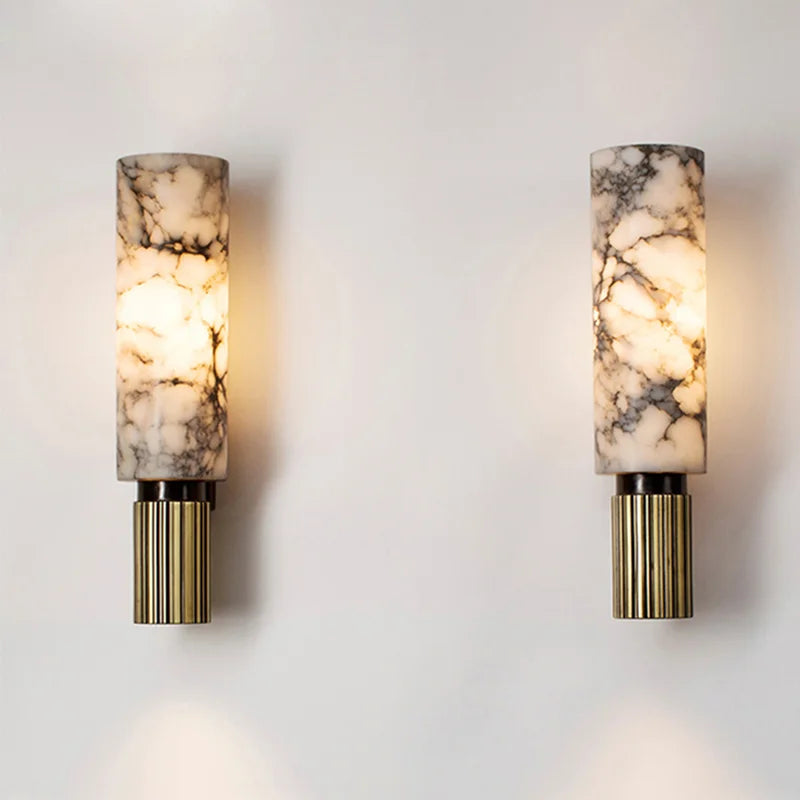 Modern Luxury Marble Wall Lamp – Elegant LED Home Lighting