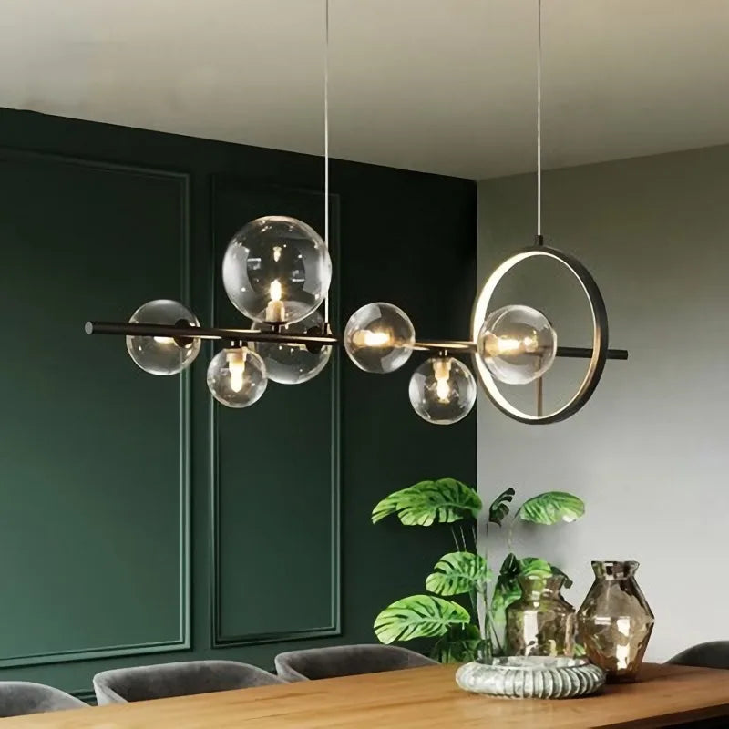 LED Glass Ball Pendant Lamp – Contemporary Elegant Home Lighting