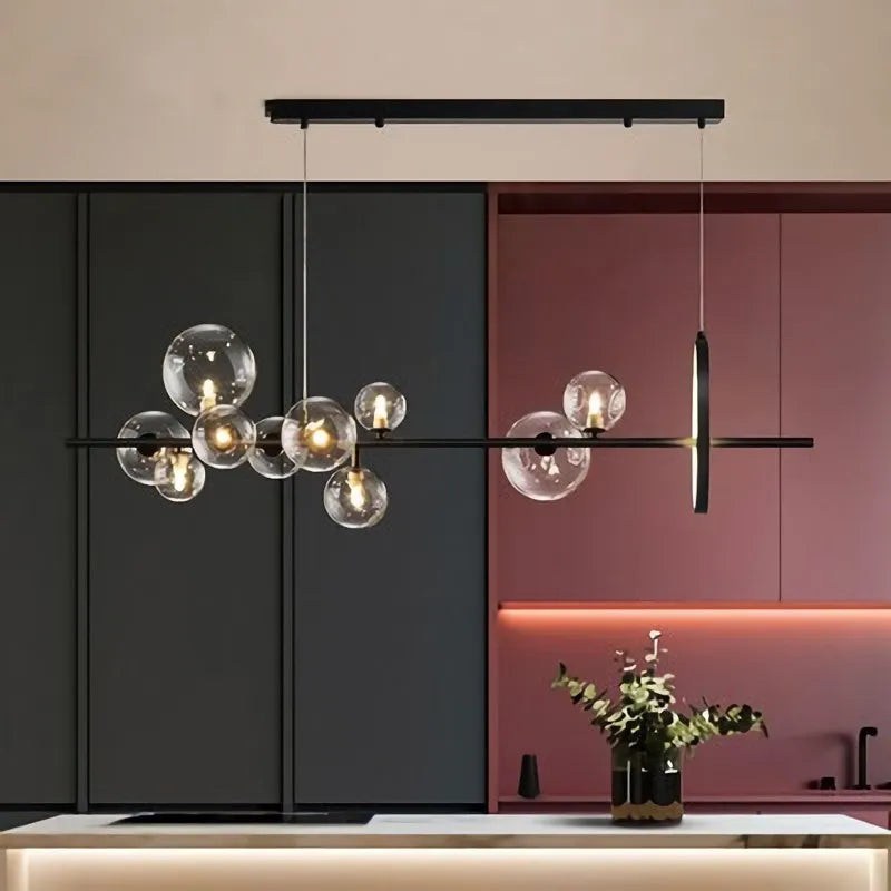 LED Glass Ball Pendant Lamp – Contemporary Elegant Home Lighting