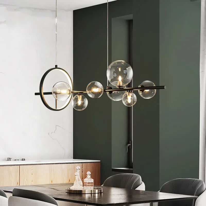 LED Glass Ball Pendant Lamp – Contemporary Elegant Home Lighting