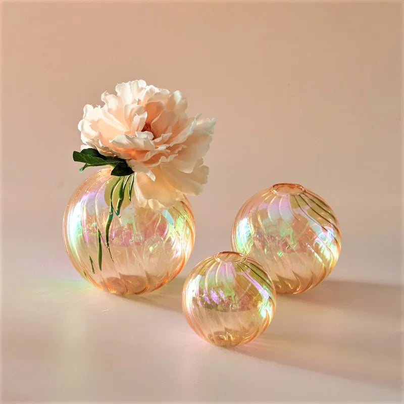 Glass Ball Vase Set – Home Decor