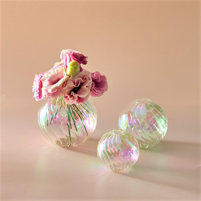 Glass Ball Vase Set – Home Decor