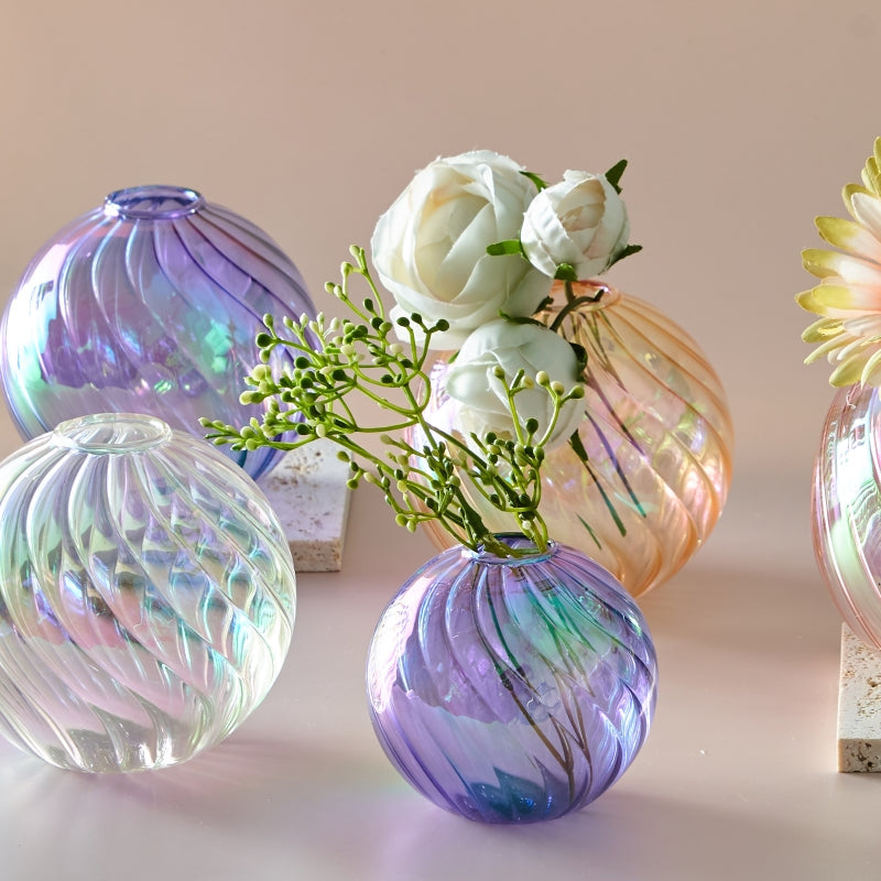 Glass Ball Vase Set – Home Decor