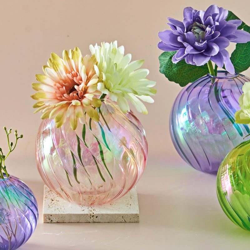 Glass Ball Vase Set – Home Decor