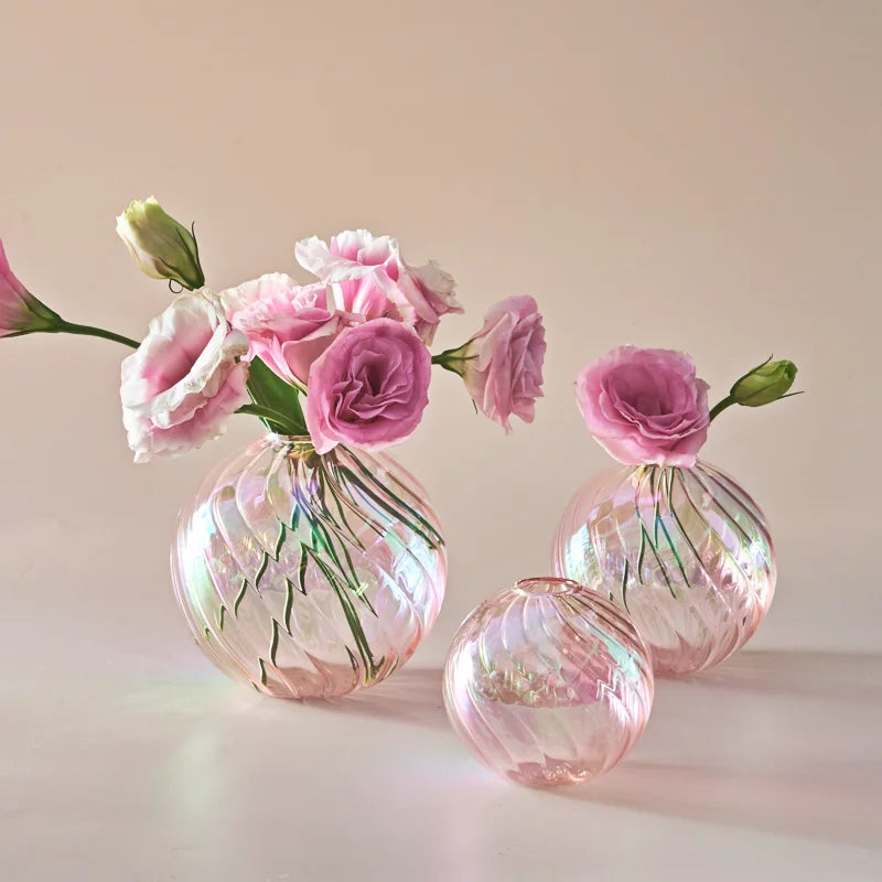 Glass Ball Vase Set – Home Decor