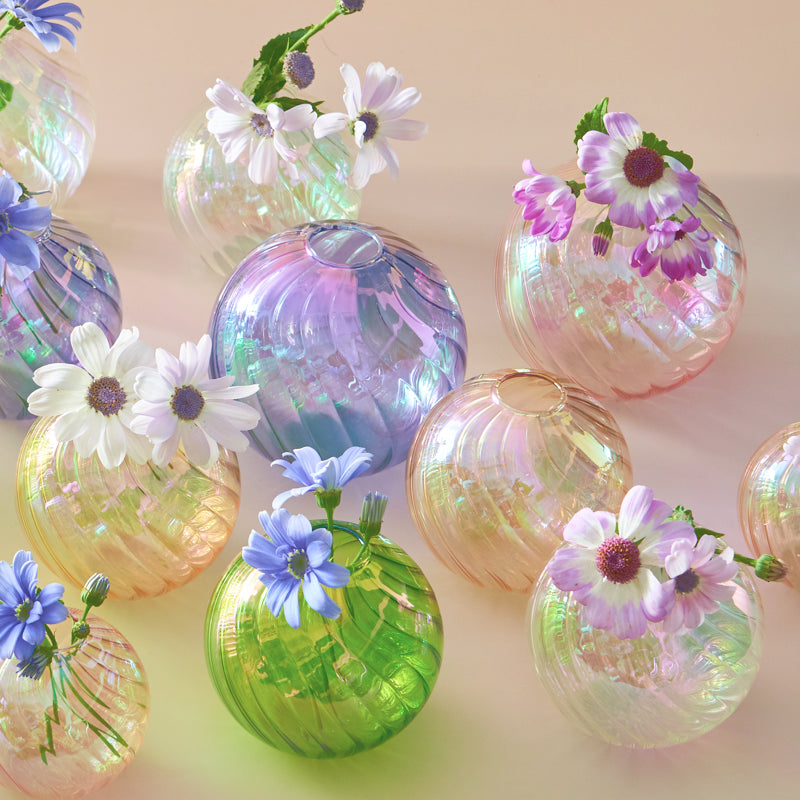 Glass Ball Vase Set – Home Decor