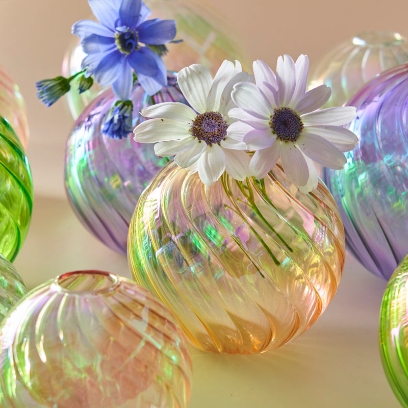Glass Ball Vase Set – Home Decor