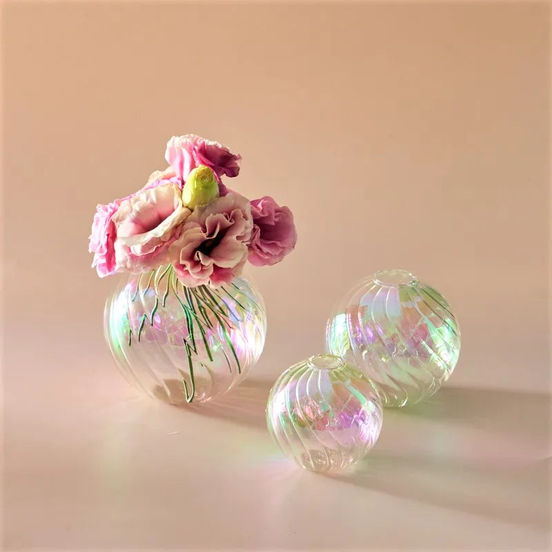 Glass Ball Vase Set – Home Decor