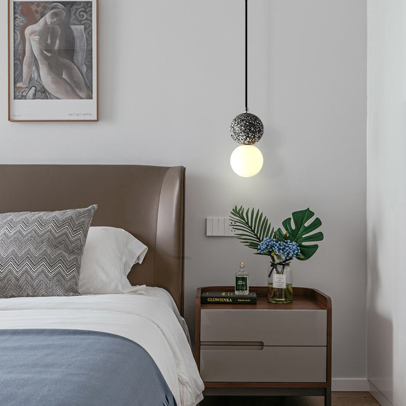 Nordic Cement Terrazzo Small Chandelier – Modern Restaurant & Bar Lamp