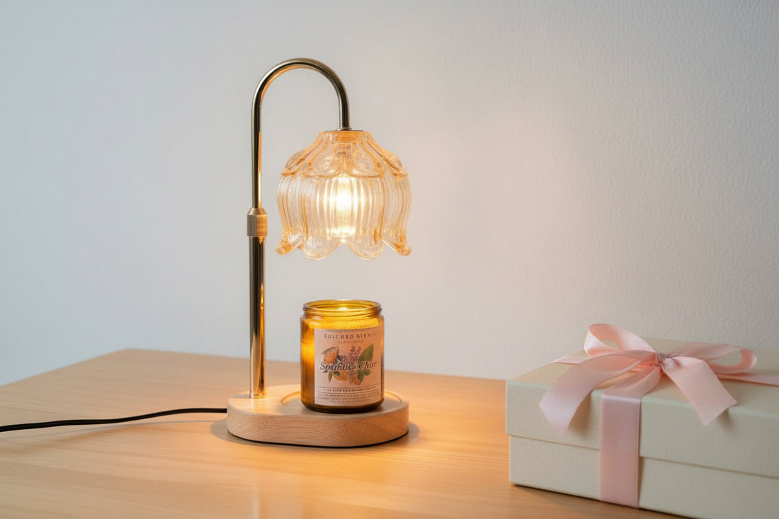 Candle Lamp Warmer with Timer, Adjustable & Dimmable with 1 Bulb (2 style options)